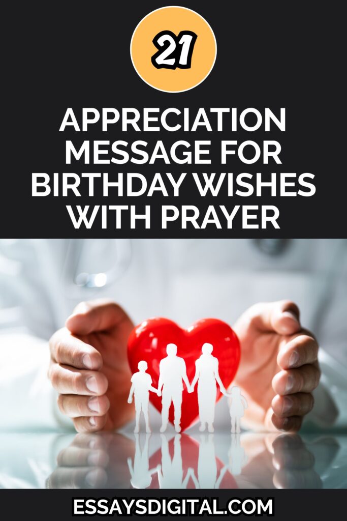 Appreciation Message For Birthday Wishes With Prayer