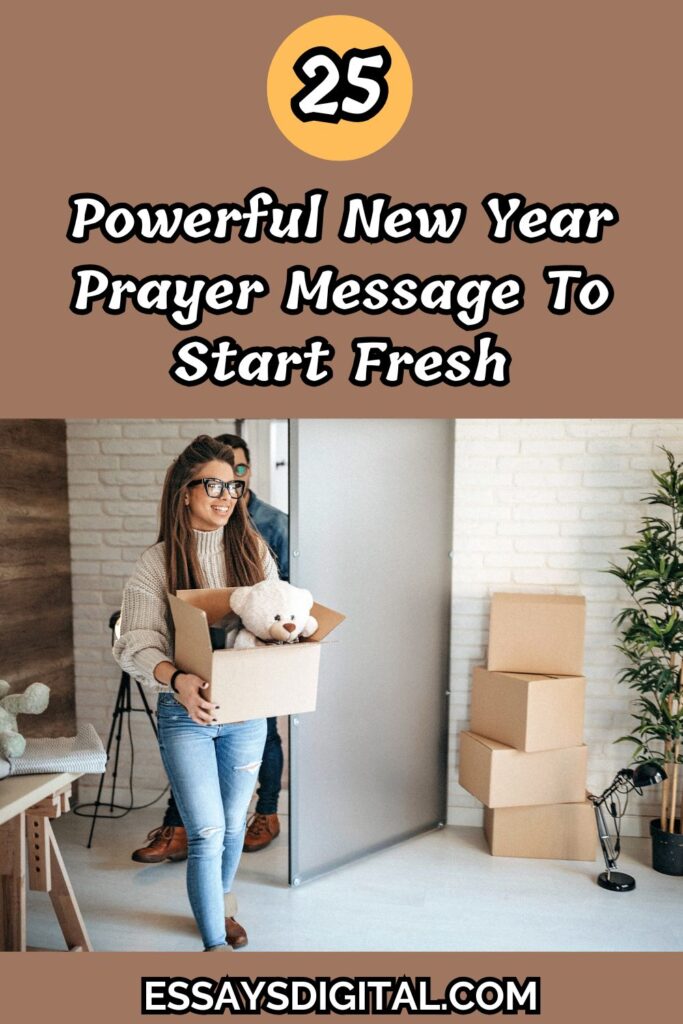 New Year Prayer Message To Start Fresh