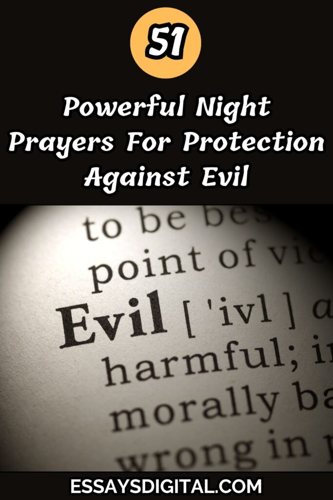 Powerful Night Prayers For Protection Against Evil