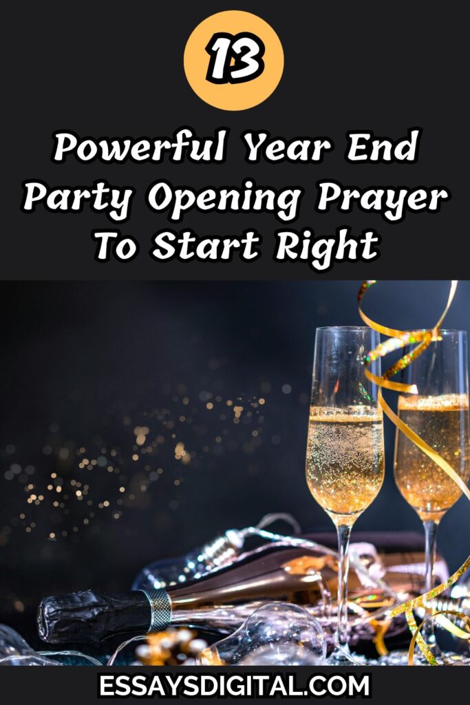 Powerful Year End Party Opening Prayer To Start Right