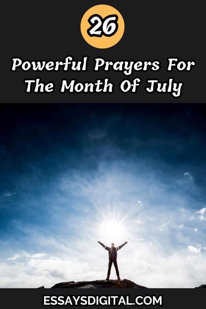Prayers For The Month Of July