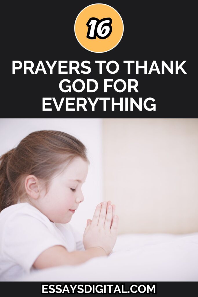 Prayers To Thank God For Everything