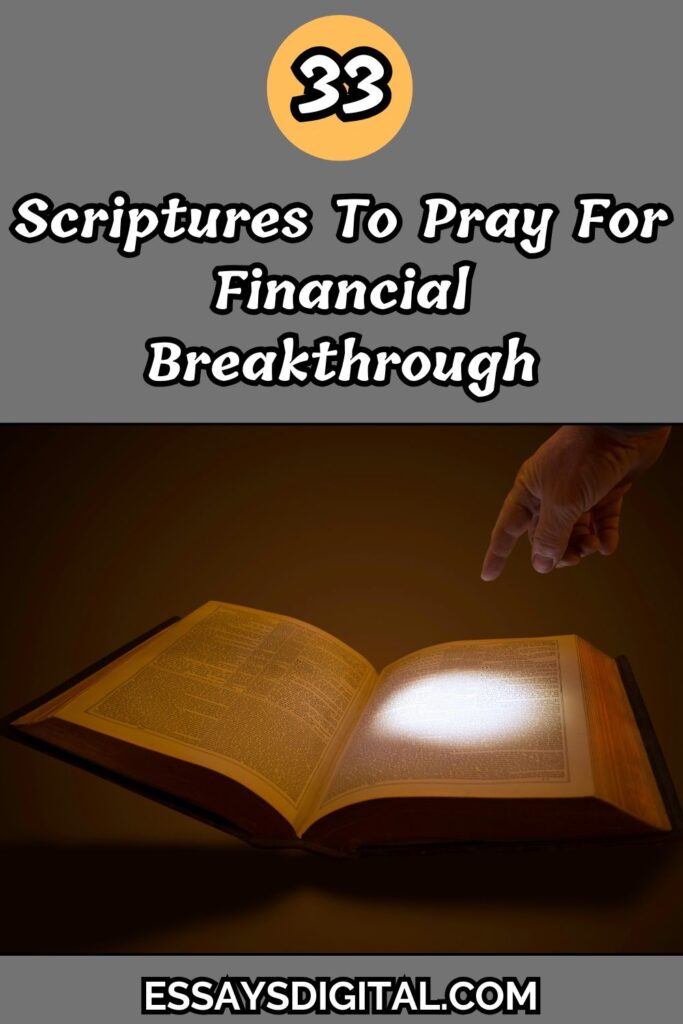 Scriptures To Pray For Financial Breakthrough
