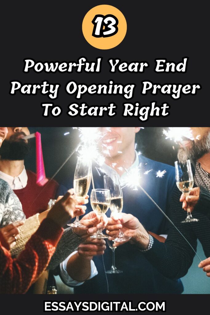 Year End Party Opening Prayer To Start Right