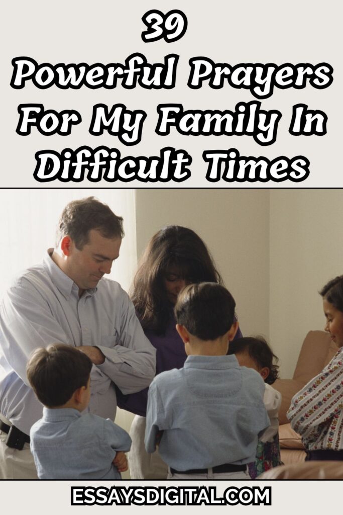 prayer for my family in difficult times